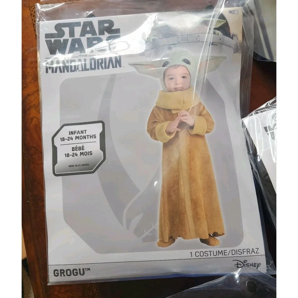 Star Wars Grogu Baby Yoda Infant Costume 18–24M NWT Halloween CosplayStar Wars